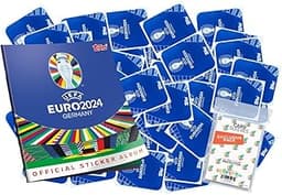 Lot de 100 autocollants de collection UEFA Euro 2024