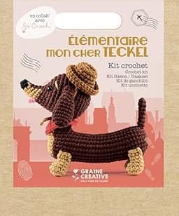 Kit Crochet Teckel Amigurumi