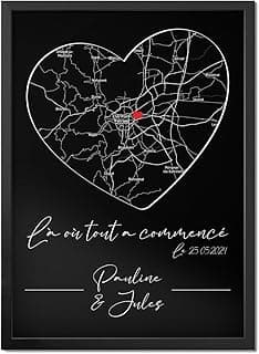 Pictalia - Affiche personnalisée pour couple