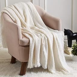Couverture tricotée de style Rustique bohème