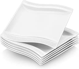 Assiettes carrées MALACASA