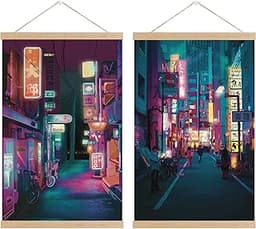 2 affiches japonaises néon