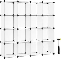 SONGMICS Meuble Rangement 16 Cubes