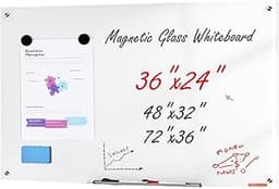 Tableau blanc en verre VEVOR