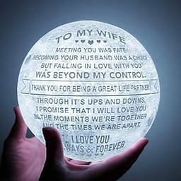 Kenon Lampe lune 3D gravée