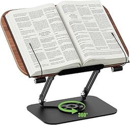 Support de livre de cuisine rotatif