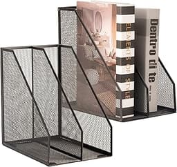ASIFMTHOT Lot de 2 porte-revues en fil métallique