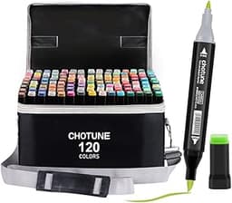 CHOTUNE 120 Couleurs Marqueurs