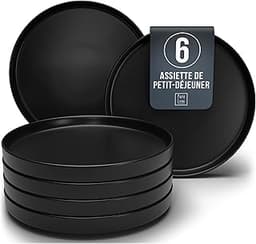 Assiettes Manhattan noires