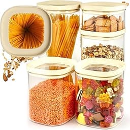Dalena Home® Bocaux Verre Hermétique Empilable