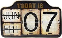 Calendrier perpétuel en métal