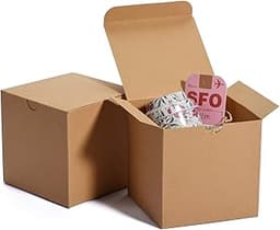 HOUSE DAY boîtes kraft blanches 10 × 10 × 10 cm (x50)