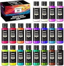 ARTFLY Kit de peinture acrylique irisée