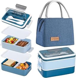 Aiuuee Bento Lunch Box avec Sac Kit