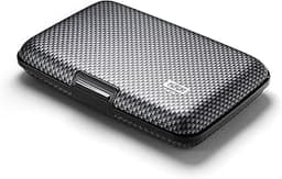 Porte-cartes aluminium effet carbone