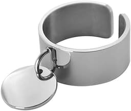 Bague Breloque Médaille Gravable