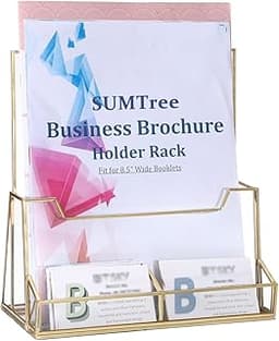 Porte-brochures doré SUMTree