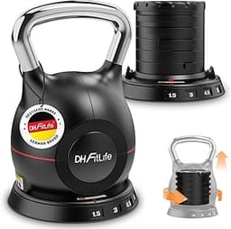 DH FitLife Kettlebell réglable 7-en-1