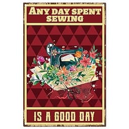 Plaque Métal "Sewing Day"