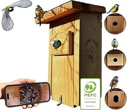Nichoir avec caméra intégrée