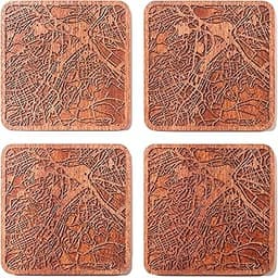 Sous-verres carte de Stuttgart