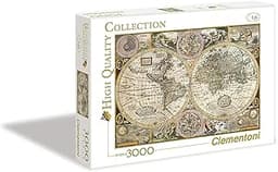 Clementoni - Puzzle 3000 pièces - Carte Ancienne