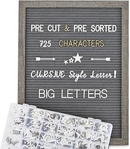 Tableau de lettres bois rustique