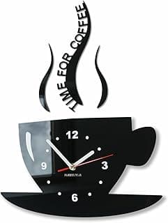 Horloge Murale 3D « Tasse Temps pour Café »