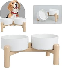 Lot de 2 gamelles céramique surélevées