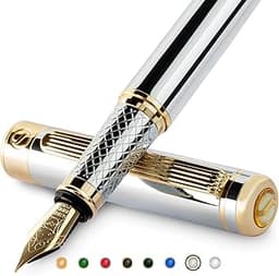 Stylo plume Scriveiner Chrome Argent
