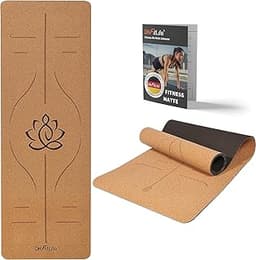 DH FitLife Tapis de yoga en liège
