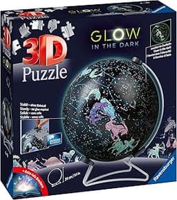 Ravensburger - Puzzle 3D Ball éducatif - Globe Phosphorescent