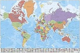 Erik® - Poster Carte du monde