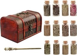 Coffret d’herbes en flacons de verre