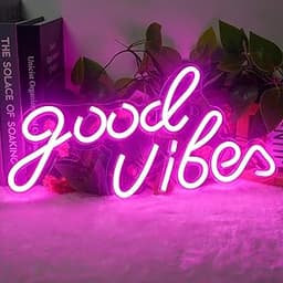 Enseigne néon "Good Vibes"