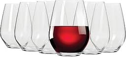 6 verres à vin sans pied