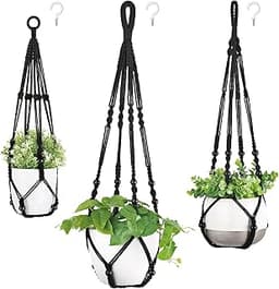 Support plantes macramé