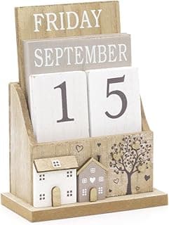 Calendrier perpétuel en bois