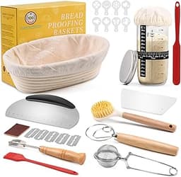 Clheatky Banneton Pain 25cm Ovale Set