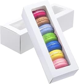 GUIFIER Boîtes à Macarons Blanches