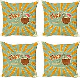 Housses de coussin Tiki ABAKUHAUS (lot de 4)