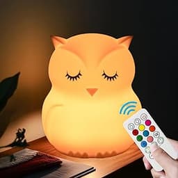 Veilleuse chouette multicolore