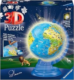 Puzzle 3D Globe terrestre illuminé