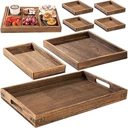 Plateau de service en bois de Paulownia