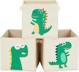 SONGMICS Lot de 3 Boîtes de Rangement Enfant
