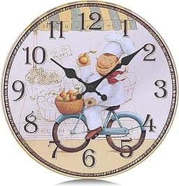 Lafocuse Horloge Murale Bois Vintage
