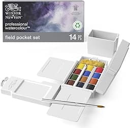 Palette aquarelle pro de poche