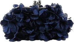 Pochette satin fleurs SUKUTU