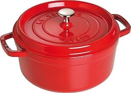 STAUB Cocotte en Fonte Émaillée, Ronde 24 cm, 3,80 L, Cerise