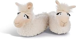 NICI Lady Lama Chaussons en peluche